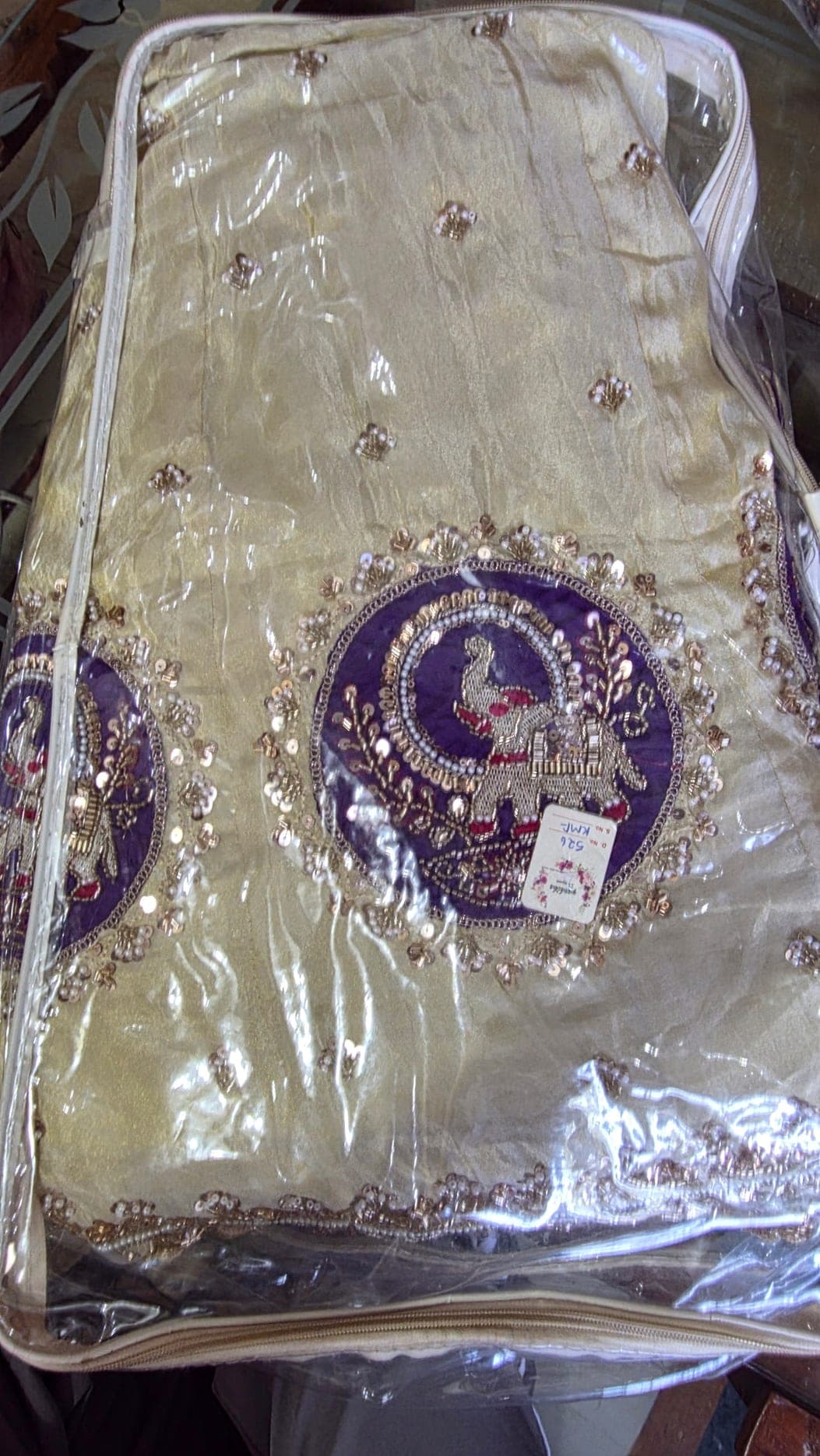 Royal Blue & Golden Heavy Hand-embroidered Lehenga for Party and Events - Lehenga at House of Radhya Kharar