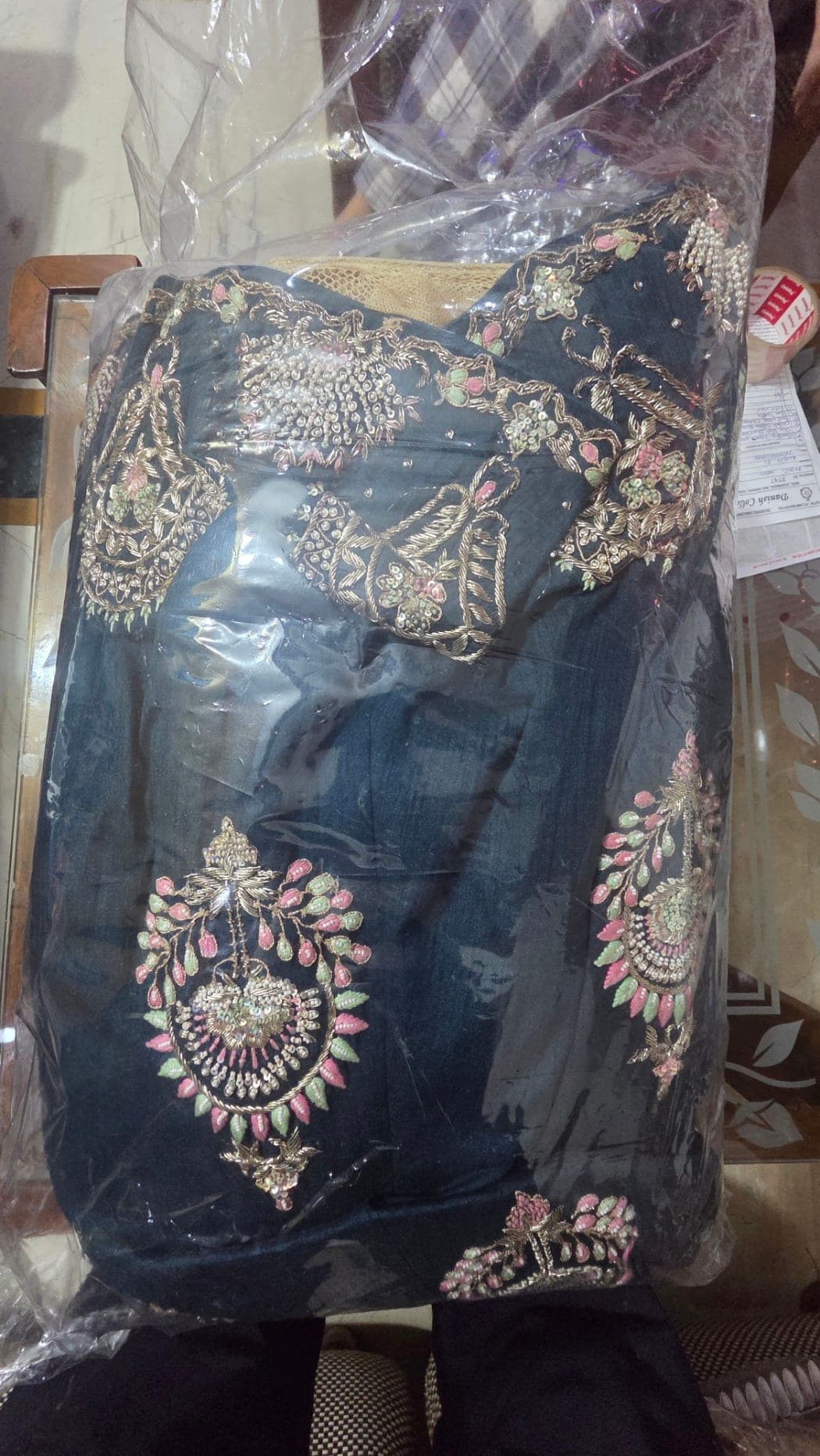 Royal Deep Green Lehenga with Exquisite Dabka Hand Embroidery - Lehenga at House of Radhya Kharar