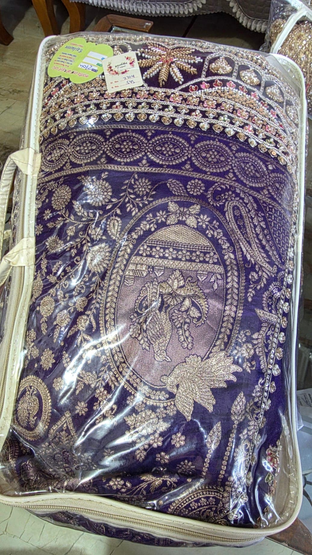 Dark Blue Color Hand-embroidered Lehenga - Lehenga at House of Radhya Kharar